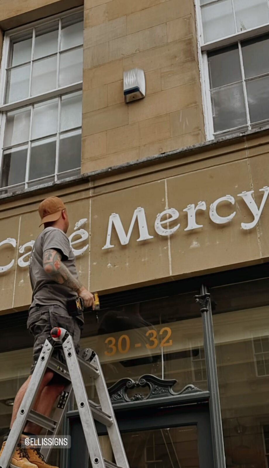 Café Mercy Manufacturing Signage for Newcastle's Latest Bar