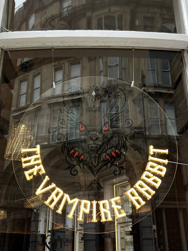 vampire rabbit newcastle collingwood street led neon 